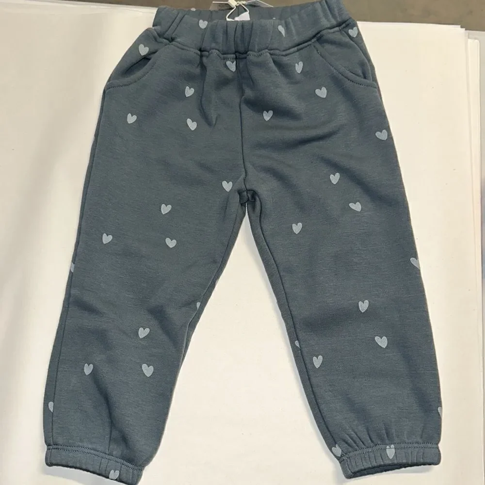 ZARA Kids | Blue | FAUX FUR LINED DOTTED PANTS
